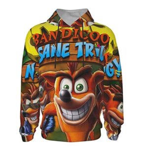 Crash Bandicoot Hoodies - N Sane Trilogy 3D Print Pullover Sweatshirt