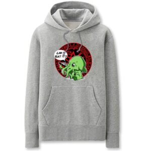 Cthulhu Hoodies - Solid Color Cthulhu Cute Cartoon Style Fleece Hoodie