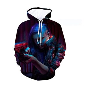 Cyberpunk 2077 Hoodie - 3D Print Unisex Casual Pullover