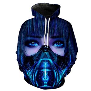 Cyberpunk 2077 Hoodie - 3D Print Unisex Patterned Pullover Sweatshirt
