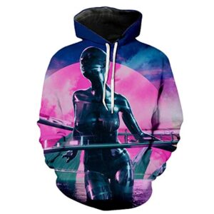 Cyberpunk 2077 Hoodie - 3D Print Unisex Patterned Pullover Sweatshirt