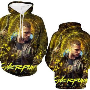 Cyberpunk 2077 Hoodie - 3D Print Unisex Patterned Pullover Sweatshirt