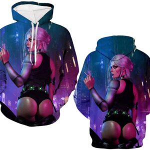 Cyberpunk 2077 Hoodie - 3D Print Unisex Patterned Pullover Sweatshirt