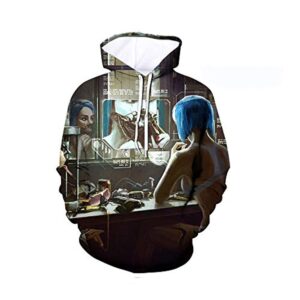 Cyberpunk 2077 Hoodie - 3D Print Unisex Patterned Pullover Sweatshirt
