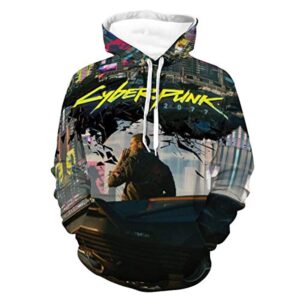 Cyberpunk 2077 Hoodie - Johnny Silverhand 3D Print Hooded Pullover