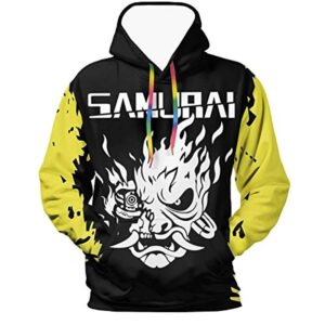 Cyberpunk 2077 Hoodie - Onicyborg Samurai 3D Print Hooded Pullover