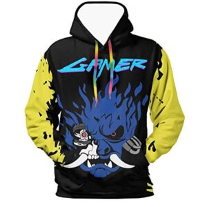 Cyberpunk 2077 Hoodie - Onicyborg Samurai 3D Print Hooded Pullover