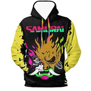 Cyberpunk 2077 Hoodie - Onicyborg Samurai 3D Print Hooded Pullover