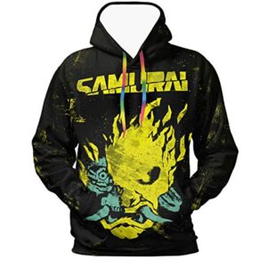 Cyberpunk 2077 Hoodie - Onicyborg Samurai 3D Print Hooded Pullover
