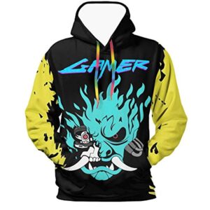 Cyberpunk 2077 Hoodie - Onicyborg Samurai 3D Print Hooded Pullover