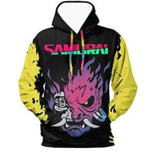 Cyberpunk 2077 Hoodie - Onicyborg Samurai 3D Print Hooded Pullover
