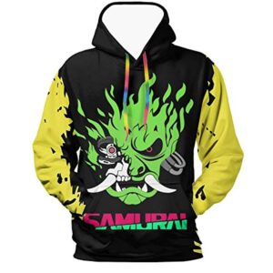 Cyberpunk 2077 Hoodie - Onicyborg Samurai 3D Print Hooded Pullover