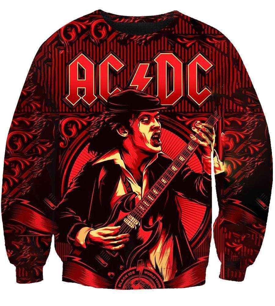 AC DC Hoodies - Pullover Red Hoodie - Image 3