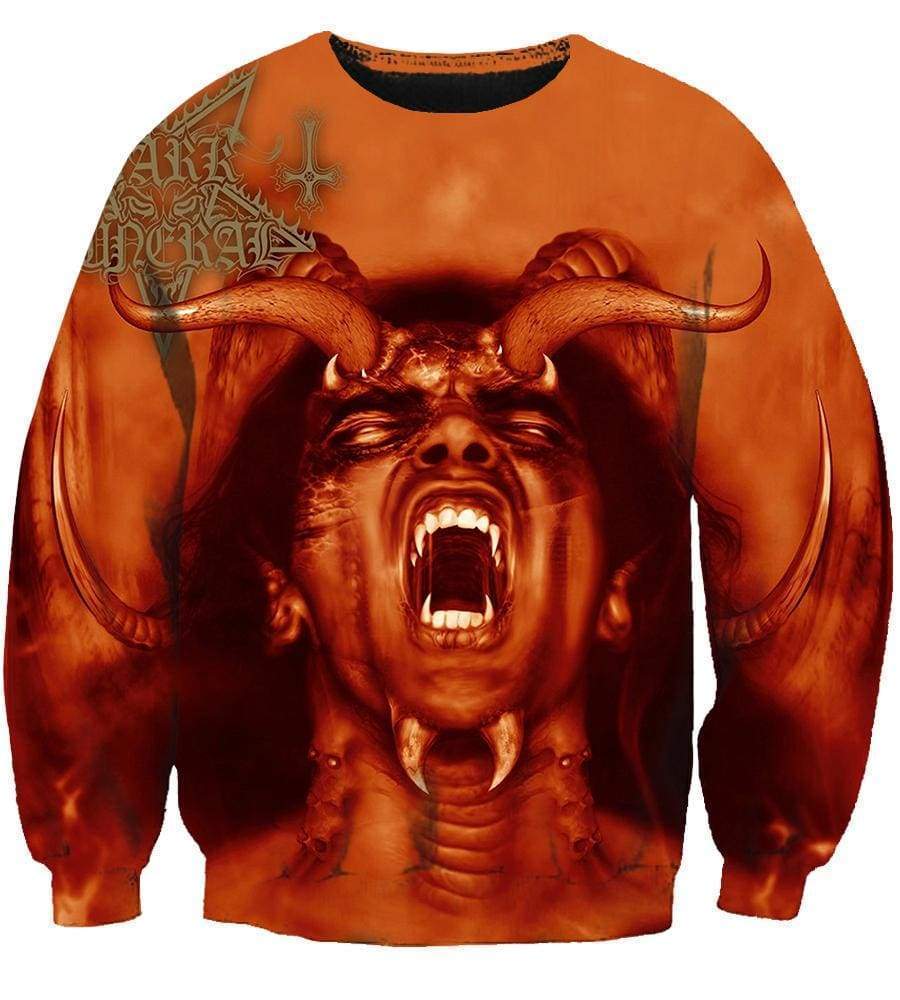 Dark Funeral Hoodies - Pullover Red Hoodie - Image 3