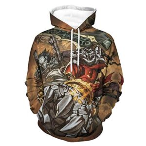 Darksiders Hoodies - Death 3D Print Casual Pullover Hooded Sweatshirt