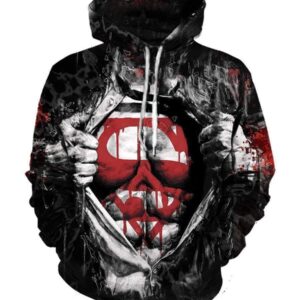 DC Comics Superman Hoodies - Pullover Black Hoodie