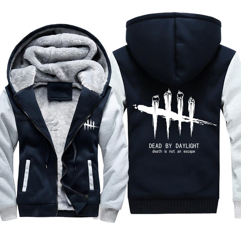 Dead by Daylight Jackets - Solid Color Dead by Daylight Game Logo Super Cool Fleece Jacket - Image 4