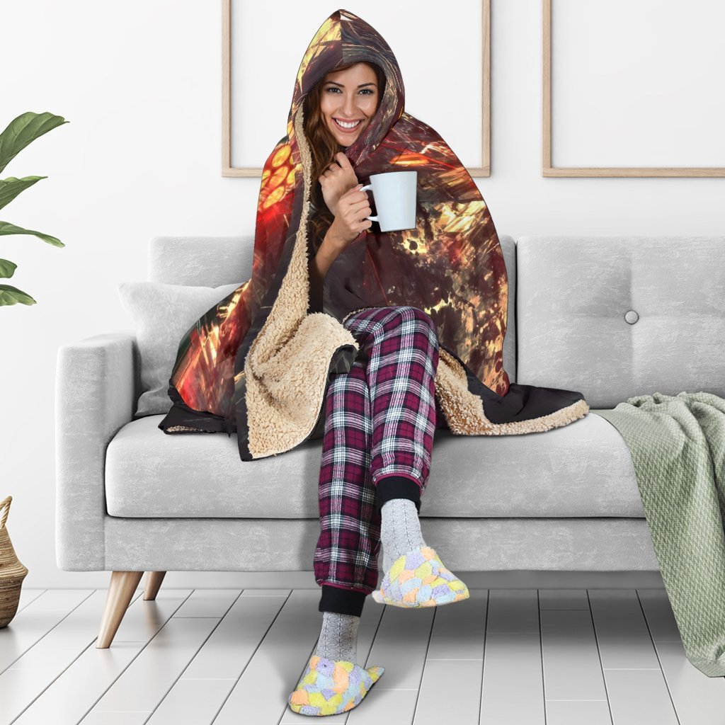 Deadpool Hooded Blanket - Confidence Red Blanket - Image 3
