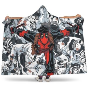 Deadpool Hooded Blanket - Fighting Grey Blanket