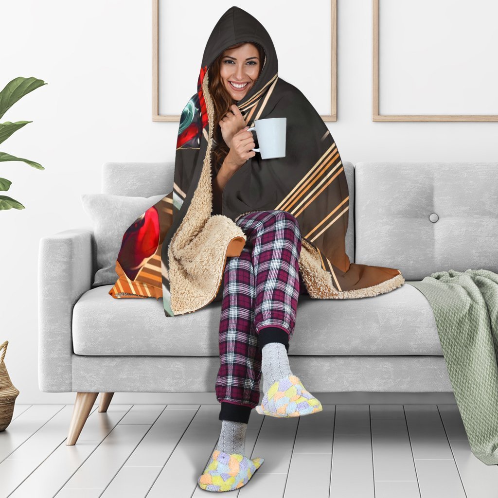 Deadpool Hooded Blanket - Open Fire Black Blanket - Image 4