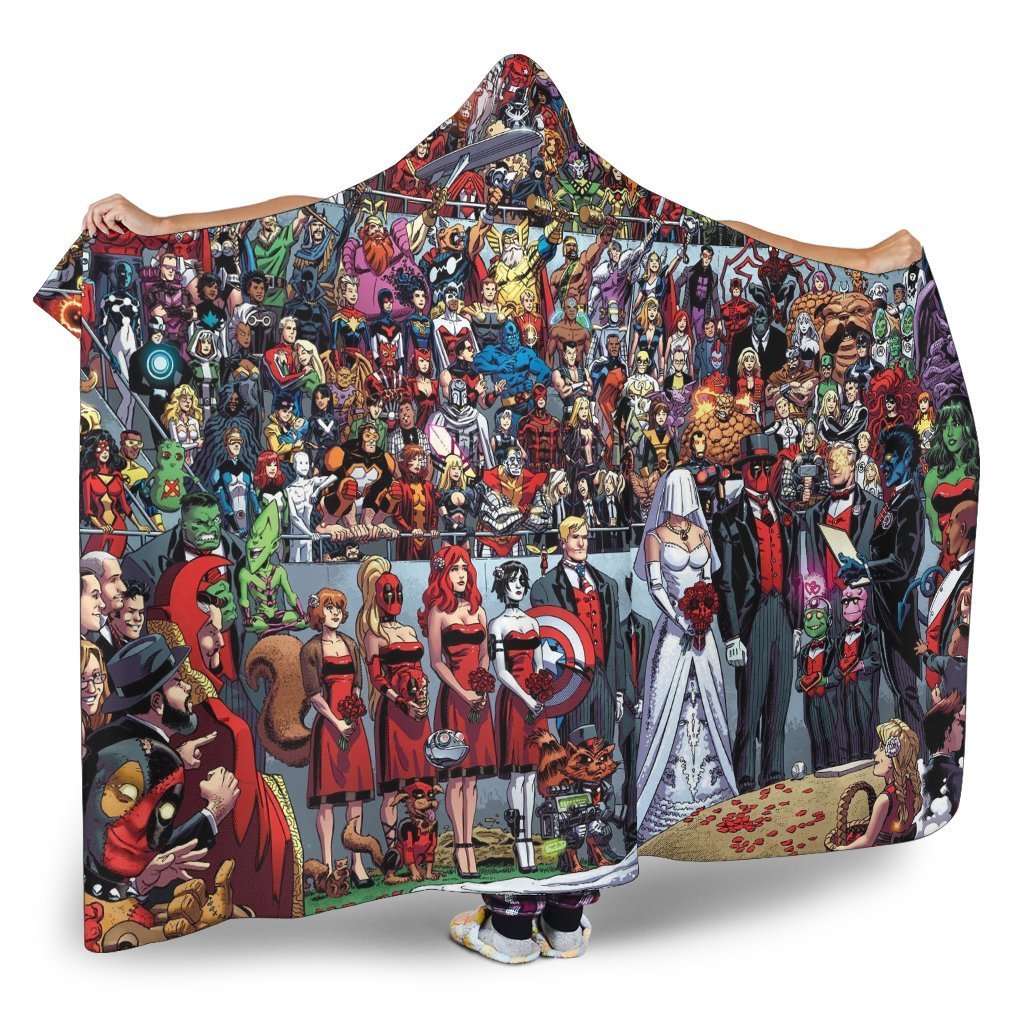 Deadpool Hooded Blanket - Wedding Scene Blanket - Image 2