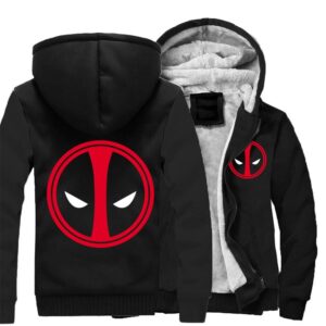 Deadpool Jackets - Solid Color Deadpool Movie Series Deadpool Fleece Jacket