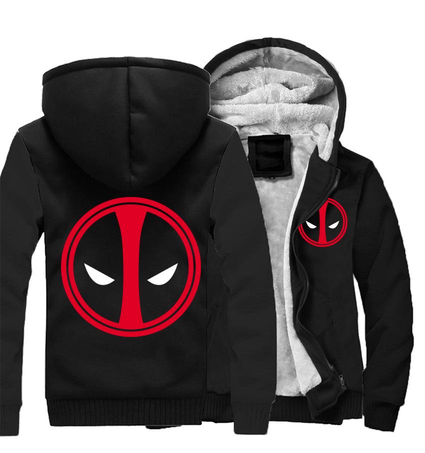 Deadpool Jackets - Solid Color Deadpool Movie Series Deadpool Fleece Jacket