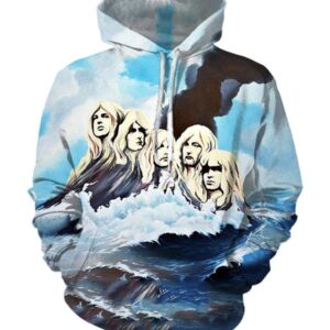 Deep Purple Hoodies - Pullover White Hoodie