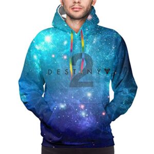 Destiny 2 Hoodies - Destiny 2 Forsaken Blue Starry Pullover Drawstring Hoodie