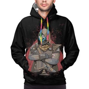 Destiny 2 Hoodies - Destiny 2 Forsaken Cayde 6 3D Print Black Pullover Drawstring Hoodie