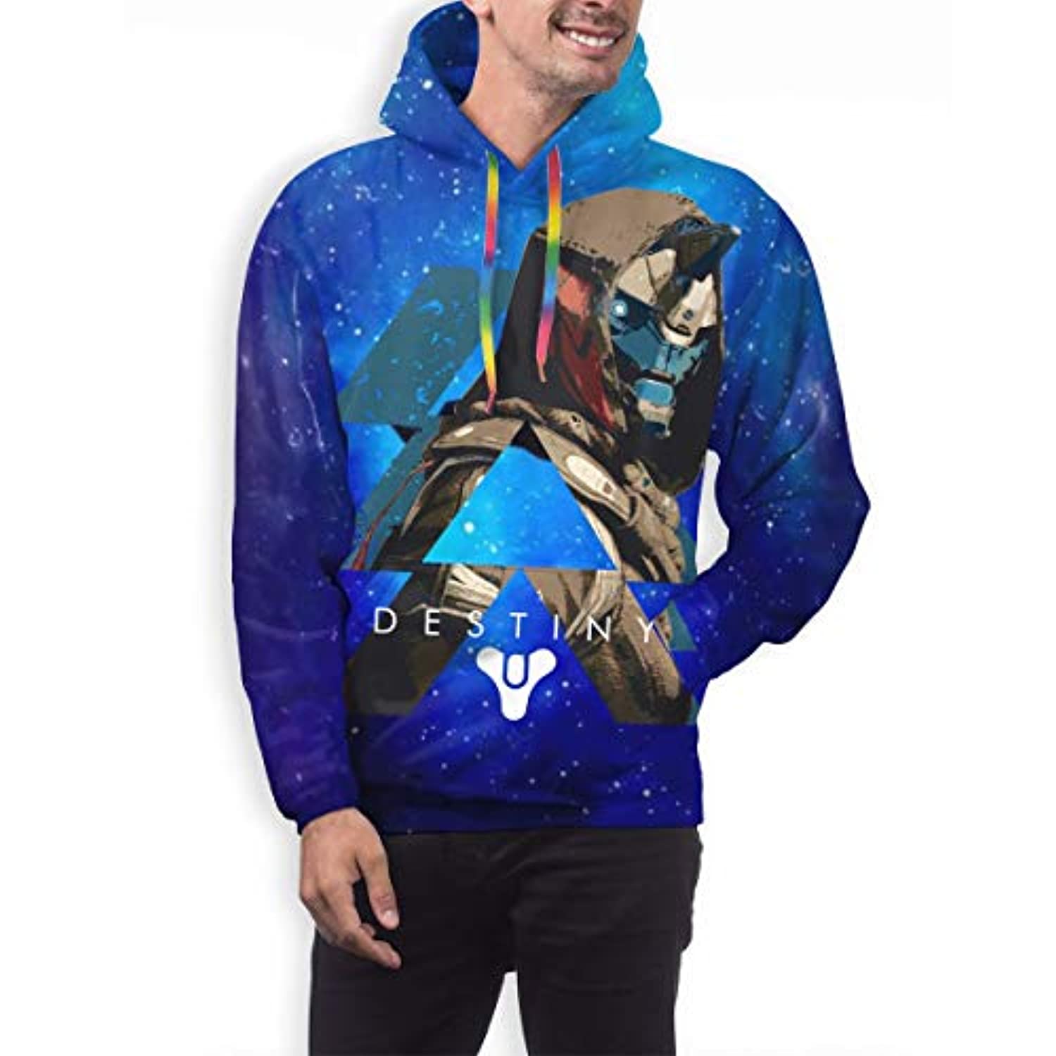 Destiny 2 Hoodies - Destiny 2 Forsaken Cayde 6 Blue Pullover Drawstring Hoodie - Image 2