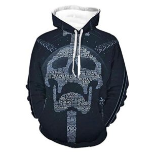 Destiny 2 Hoodies - Destiny 2 Forsaken Skull 3D Print Pullover Drawstring Hoodie