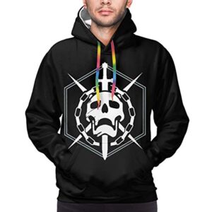 Destiny 2 Hoodies - Destiny 2 Forsaken Skull Symbol Black Pullover Drawstring Hoodie