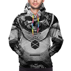 Destiny 2 Hoodies - Destiny 2 Forsaken Titan Grey 3D Print Pullover Drawstring Hoodie