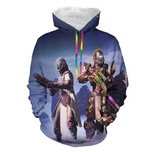 Destiny 2 Hoodies - Destiny 2 Forsaken Titan Hunter Warlock 3D Print Pullover Drawstring Hoodie