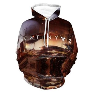 Destiny 2 Hoodies - Destiny 2 Forsaken Titan Hunter Warlock 3D Print Pullover Drawstring Hoodie