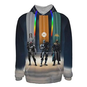 Destiny 2 Hoodies - Destiny 2 Forsaken Titan Hunter Warlock 3D Print Pullover Drawstring Hoodie