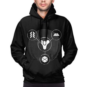 Destiny 2 Hoodies - Destiny 2 Forsaken Titan Hunter Warlock Symbol 3D Print Pullover Drawstring Hoodie