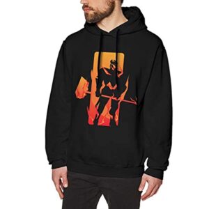 Destiny 2 Hoodies - Destiny 2 Forsaken Titan on Fire Black Pullover Drawstring Hoodie