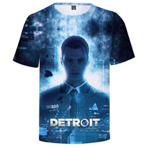 Detroit: Become Human T-shirt -  Fashion Pullover Short Sleeve Shirt