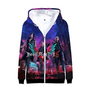 Devil May Cry Hoodie - 3D Print Zipper Gaming Hoodie