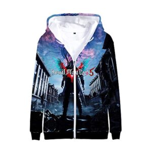 Devil May Cry Hoodie - 3D Print Zipper Gaming Hoodie
