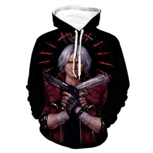 Devil May Cry Hoodie - Dante 3D Print Pullover Gaming Hoodie