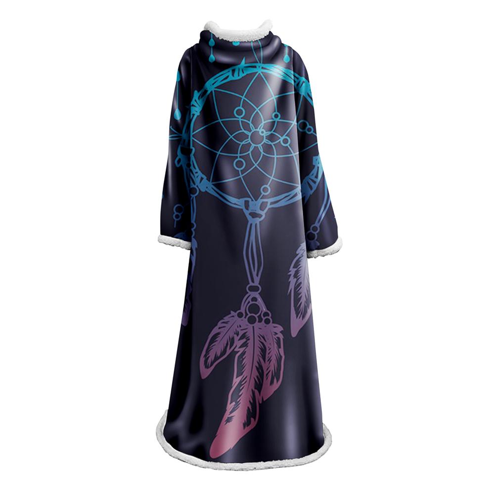 Digital Printed Blanket Dream Catcher - Blanket Robe With Sleeves - Image 58