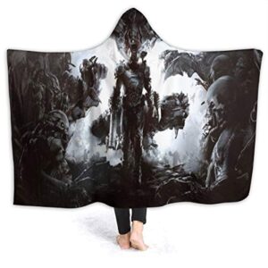 Doom Eternal Hooded Blanket - 3D Print Warm Adult Blanket