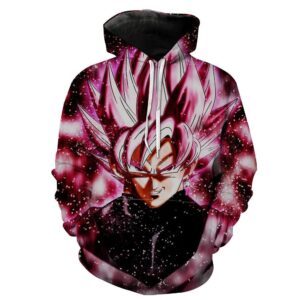 Dragon Ball Goku Hoodies - Super Saiyan Rose Pullover Red Hoodie
