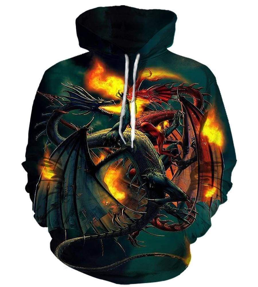 Dragon Hoodies - Pullover Black Hoodie