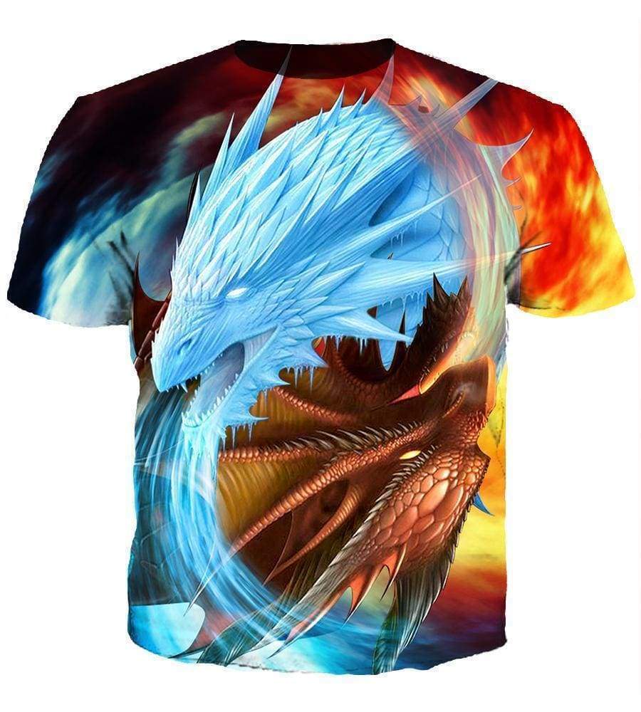 Dragon Hoodies - Pullover Blue Hoodie - Image 7