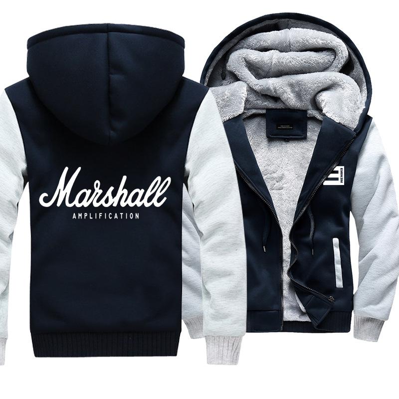 Eminem Jackets - Solid Color Eminem Marshall Super Cool Fleece Jacket - Image 4