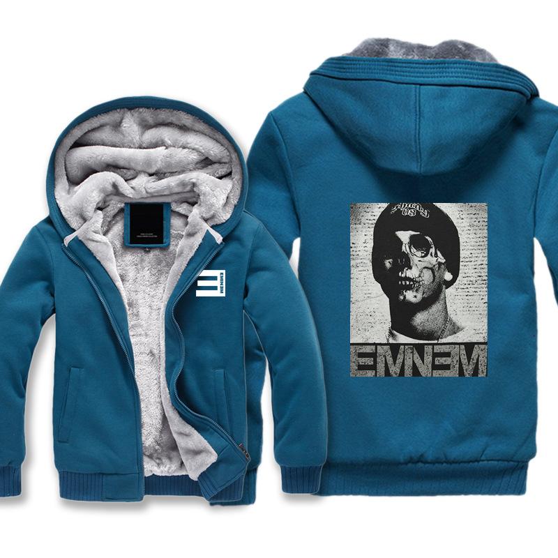Eminem Jackets - Solid Color Eminem Series Super Cool Fleece Jacket - Image 5